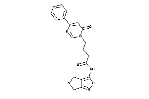 Image of N-(4,6-dihydrothieno[3,4-c]isoxazol-3-yl)-4-(6-keto-4-phenyl-pyrimidin-1-yl)butyramide