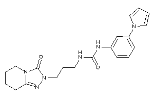 1-[3-(3-keto-5,6,7,8-tetrahydro-[1,2,4]triazolo[4,3-a]pyridin-2-yl)propyl]-3-(3-pyrrol-1-ylphenyl)urea