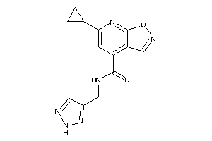 6-cyclopropyl-N-(1H-pyrazol-4-ylmethyl)isoxazolo[5,4-b]pyridine-4-carboxamide