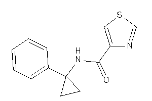 Image of N-(1-phenylcyclopropyl)thiazole-4-carboxamide