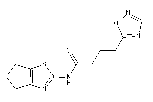 N-(5,6-dihydro-4H-cyclopenta[d]thiazol-2-yl)-4-(1,2,4-oxadiazol-5-yl)butyramide
