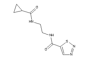 N-[2-(cyclopropanecarbonylamino)ethyl]thiadiazole-5-carboxamide