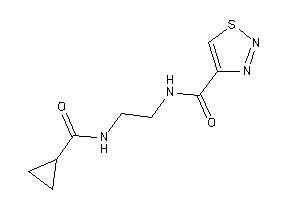 N-[2-(cyclopropanecarbonylamino)ethyl]thiadiazole-4-carboxamide