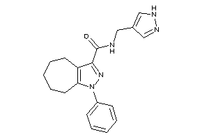 Image of 1-phenyl-N-(1H-pyrazol-4-ylmethyl)-5,6,7,8-tetrahydro-4H-cyclohepta[c]pyrazole-3-carboxamide