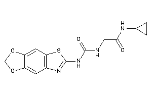 N-cyclopropyl-2-([1,3]dioxolo[4,5-f][1,3]benzothiazol-6-ylcarbamoylamino)acetamide