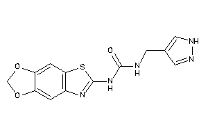 1-([1,3]dioxolo[4,5-f][1,3]benzothiazol-6-yl)-3-(1H-pyrazol-4-ylmethyl)urea