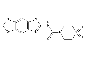 N-([1,3]dioxolo[4,5-f][1,3]benzothiazol-6-yl)-1,1-diketo-1,4-thiazinane-4-carboxamide
