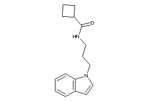 Image of N-(3-indol-1-ylpropyl)cyclobutanecarboxamide