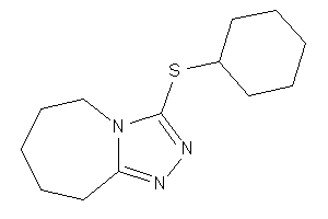 3-(cyclohexylthio)-6,7,8,9-tetrahydro-5H-[1,2,4]triazolo[4,3-a]azepine
