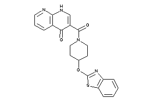 3-[4-(1,3-benzothiazol-2-yloxy)piperidine-1-carbonyl]-1H-1,8-naphthyridin-4-one