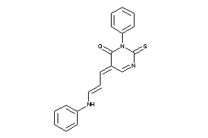 5-(3-anilinoprop-2-enylidene)-3-phenyl-2-thioxo-pyrimidin-4-one