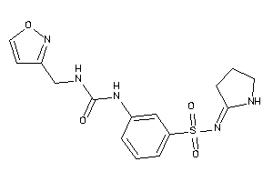 1-(isoxazol-3-ylmethyl)-3-[3-(pyrrolidin-2-ylideneamino)sulfonylphenyl]urea