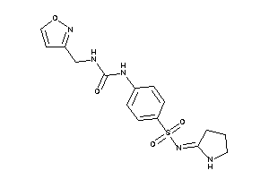 1-(isoxazol-3-ylmethyl)-3-[4-(pyrrolidin-2-ylideneamino)sulfonylphenyl]urea