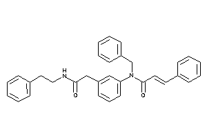 N-benzyl-N-[3-[2-keto-2-(phenethylamino)ethyl]phenyl]-3-phenyl-acrylamide