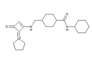 Image of N-cyclohexyl-4-[[(3-keto-4-pyrrolidin-1-ium-1-ylidene-cyclobuten-1-yl)amino]methyl]cyclohexanecarboxamide