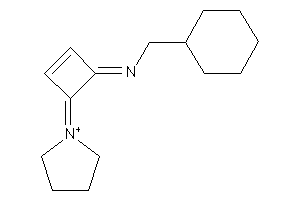 Cyclohexylmethyl-(4-pyrrolidin-1-ium-1-ylidenecyclobut-2-en-1-ylidene)amine