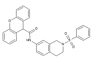 N-(2-besyl-3,4-dihydro-1H-isoquinolin-7-yl)-9H-xanthene-9-carboxamide