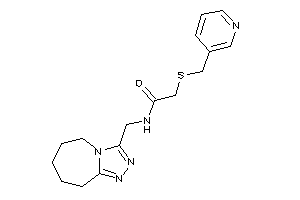 Image of 2-(3-pyridylmethylthio)-N-(6,7,8,9-tetrahydro-5H-[1,2,4]triazolo[4,3-a]azepin-3-ylmethyl)acetamide