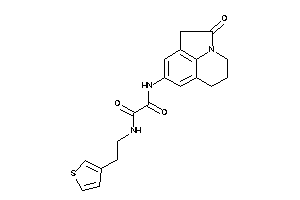 Image of N-(ketoBLAHyl)-N'-[2-(3-thienyl)ethyl]oxamide