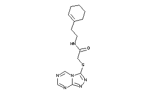 N-(2-cyclohexen-1-ylethyl)-2-([1,2,4]triazolo[4,3-a][1,3,5]triazin-3-ylthio)acetamide