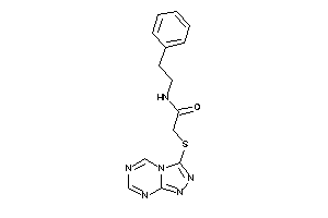 N-phenethyl-2-([1,2,4]triazolo[4,3-a][1,3,5]triazin-3-ylthio)acetamide