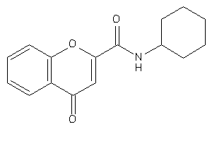 Image of N-cyclohexyl-4-keto-chromene-2-carboxamide