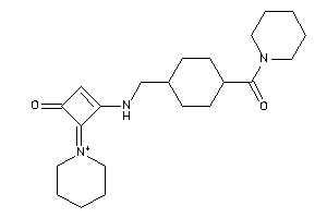 Image of 3-[[4-(piperidine-1-carbonyl)cyclohexyl]methylamino]-4-piperidin-1-ium-1-ylidene-cyclobut-2-en-1-one
