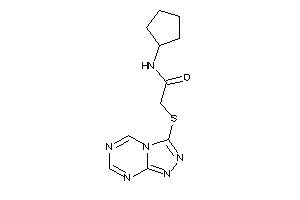 N-cyclopentyl-2-([1,2,4]triazolo[4,3-a][1,3,5]triazin-3-ylthio)acetamide