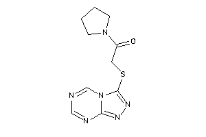 1-pyrrolidino-2-([1,2,4]triazolo[4,3-a][1,3,5]triazin-3-ylthio)ethanone