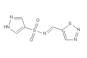 N-(thiadiazol-5-ylmethylene)-1H-pyrazole-4-sulfonamide