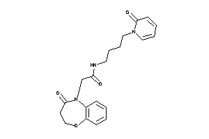 2-(4-keto-2,3-dihydro-1,5-benzoxazepin-5-yl)-N-[4-(2-keto-1-pyridyl)butyl]acetamide