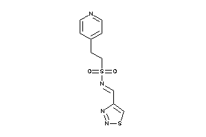 2-(4-pyridyl)-N-(thiadiazol-4-ylmethylene)ethanesulfonamide