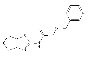 Image of N-(5,6-dihydro-4H-cyclopenta[d]thiazol-2-yl)-2-(3-pyridylmethylthio)acetamide