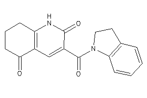 Image of 3-(indoline-1-carbonyl)-1,6,7,8-tetrahydroquinoline-2,5-quinone