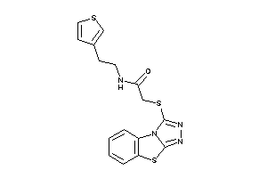 Image of N-[2-(3-thienyl)ethyl]-2-([1,2,4]triazolo[3,4-b][1,3]benzothiazol-1-ylthio)acetamide