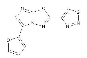 3-(2-furyl)-6-(thiadiazol-4-yl)-[1,2,4]triazolo[3,4-b][1,3,4]thiadiazole