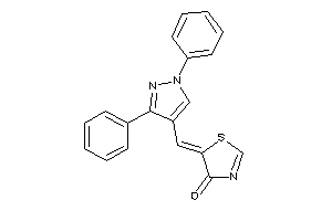 5-[(1,3-diphenylpyrazol-4-yl)methylene]-2-thiazolin-4-one
