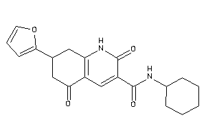 Image of N-cyclohexyl-7-(2-furyl)-2,5-diketo-1,6,7,8-tetrahydroquinoline-3-carboxamide