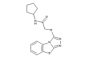 Image of N-cyclopentyl-2-([1,2,4]triazolo[3,4-b][1,3]benzothiazol-1-ylthio)acetamide