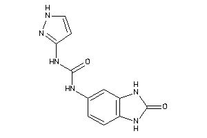 1-(2-keto-1,3-dihydrobenzimidazol-5-yl)-3-(1H-pyrazol-3-yl)urea
