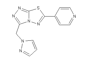 Image of 3-(pyrazol-1-ylmethyl)-6-(4-pyridyl)-[1,2,4]triazolo[3,4-b][1,3,4]thiadiazole