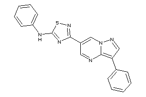 Phenyl-[3-(3-phenylpyrazolo[1,5-a]pyrimidin-6-yl)-1,2,4-thiadiazol-5-yl]amine