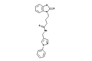 4-(2-keto-1,3-benzoxazol-3-yl)-N-[(1-phenylpyrazol-4-yl)methyl]butyramide