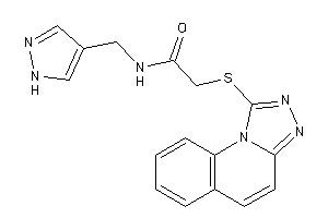 N-(1H-pyrazol-4-ylmethyl)-2-([1,2,4]triazolo[4,3-a]quinolin-1-ylthio)acetamide