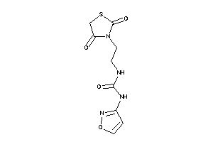 Image of 1-[2-(2,4-diketothiazolidin-3-yl)ethyl]-3-isoxazol-3-yl-urea