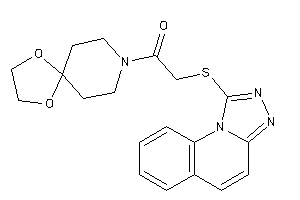 Image of 1-(1,4-dioxa-8-azaspiro[4.5]decan-8-yl)-2-([1,2,4]triazolo[4,3-a]quinolin-1-ylthio)ethanone