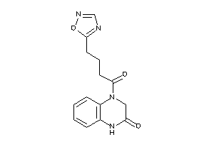 4-[4-(1,2,4-oxadiazol-5-yl)butanoyl]-1,3-dihydroquinoxalin-2-one