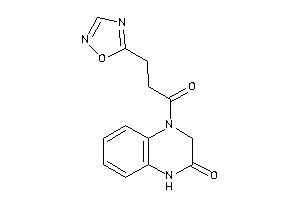 4-[3-(1,2,4-oxadiazol-5-yl)propanoyl]-1,3-dihydroquinoxalin-2-one