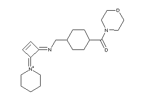 Morpholino-[4-[[(4-piperidin-1-ium-1-ylidenecyclobut-2-en-1-ylidene)amino]methyl]cyclohexyl]methanone