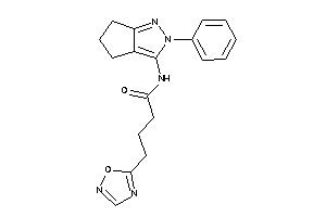 4-(1,2,4-oxadiazol-5-yl)-N-(2-phenyl-5,6-dihydro-4H-cyclopenta[c]pyrazol-3-yl)butyramide